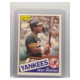 Rickey Henderson 1985 O-Pee-Chee * Yankess and A's