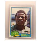Rickey Henderson 1981 Topps