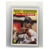 Rickey Henderson 1986 Topps All-Star