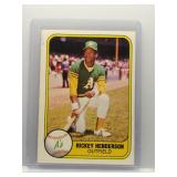 Rickey Henderson 1981 Fleer