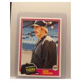 Kirk Gibson 1981 Topps Rookie