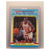 Michael Jordan 1988 Fleer Super Star Sticker