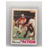 1982 Topps In Action Joe Montana