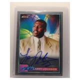 Larry Johnson 2021 Topps Finest Auto