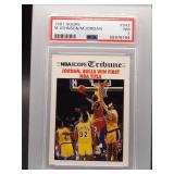 Jordan, Bulls Win First NBA Title 1991 Hoops PSA 7