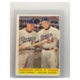Dodger?s Boss & Power 1958 Topps Snider-Alston