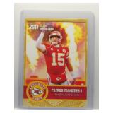 Patrick Mahomes II 2017 Gold Rookie