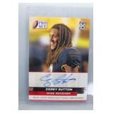 Corey Sutton Leaf rookie auto