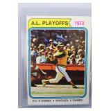 Reggie Jackson 1973 Tops a.l. playoffs