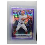 Kyle Schwarber 2022 Topps Chrome Update purple