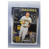 Jackson Merrill 2024 Topps rookie debut