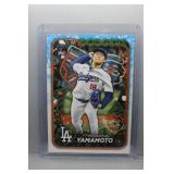 Yoshinobu Yamamoto 2024 Topps holiday RC