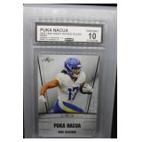 Puka Nacua 2023 Leaf draft rookie silver Gem 10