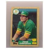Jose Canseco 1987 Topps All-Star Rookie