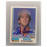 Tom Hume 1982 Topps Auto