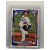 Yoshinobu Yamamoto 2024 Bowman Rookie