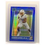 Asante Samuel Jr. 2021 Optic Rookie Blue Hyper