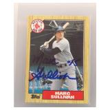 Marc Sullivan 1987 Topps Auto