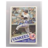Toby Harrah 1985 Topps Auto