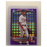 Haritzon Castillo 2025 1st Bowman Chrome Purple...