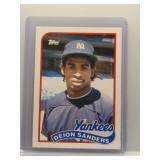 Deion Sanders 1989 Topps Traded Rookie