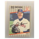 Mike Smithson 1989 Fleer Auto