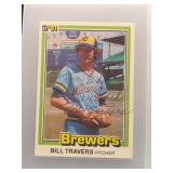 Bill Travers 1981 Donruss Auto