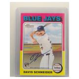 Davis Schneider 2024 Topps Heritage Rookie