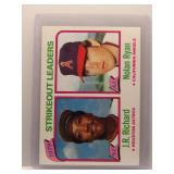 Nolan Ryan 1980 Topps Strikeout Leaders