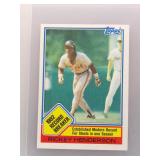 Rickey Henderson 1983 Topps Record Breaker