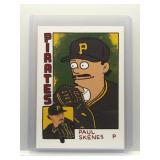 Paul Skenes custom card The Simpsons 1984 style