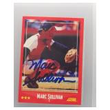 Marc Sullivan 1988 Score Auto