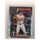Wyatt Langford 2024 Topps Chrome Rookie Raywave...