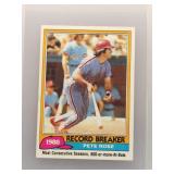 Pete Rose 1981 Topps Record Breaker