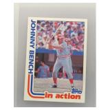 Johnny Bench 1982 Topps In Action