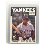 Rickey Henderson 1986 O Pee Chee