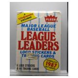 1987 Fleer Baseball League Leaders Sealed Set
