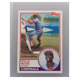 Willie McGee 1983 Topps Rookie