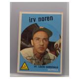 Irv Noren 1959 Topps
