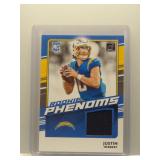 Justin Herbert 2020 Donruss Rookie Phenoms Patch