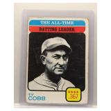 Ty Cobb 1973 Topps All-Time Bat Ldr