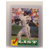 Barry Bonds 1994 Upper Deck Fun Pack Checklist...