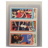 Jeelani / Erving / Lucas 1980 Topps Tri-Card