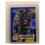 Savion Williams 2024 1st Bowman U Chrome Blue...
