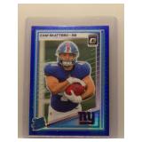 Cam Skattebo 2025 Optic Blue Hyper Rookie