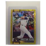 Christian Yelich 2026 Topps Yellow Sandglitter