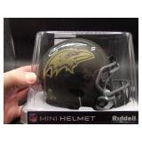 Zay Flowers Autographed Mini Ravens Mini Helmet