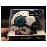 Mark Duper Autographed Dolphins Mini Helmet JSA