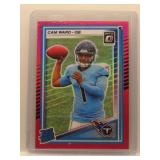 Cam Ward 2025 Optic Pink Rookie