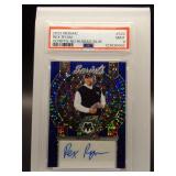 Rex Ryan 2023 Mosaic Scripts Auto Blue Disco PSA 9